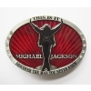 Michael Jackson tło czerwone klamra stare srebro do paska (id: 1659)